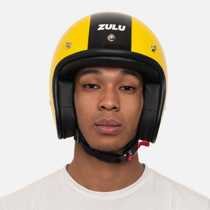 HELM RETRO ZULU VIPER YELLOW ( Half Face / Klasik / Vintage / Simpson )