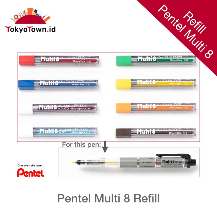 

Bagus Pentel Multi 8 Refill Promo