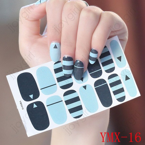 &lt;Jjoygirl&gt;YMX Nail sticker motif / sticker kuku / stiker kuku / nail stiker glitter / stripes design