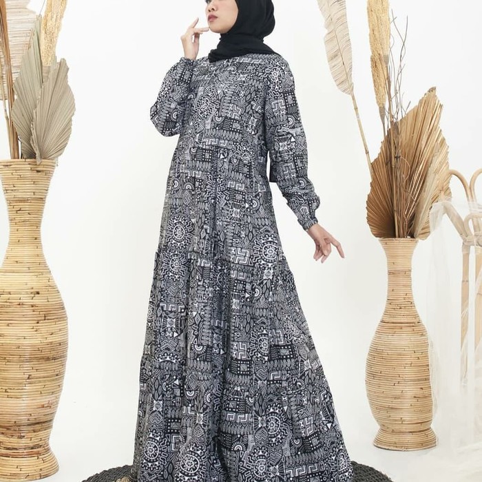 Promo Baju Gamis Wanita Terbaru Disty Dress Baju Gamis Dress Hijab Syari Diskon