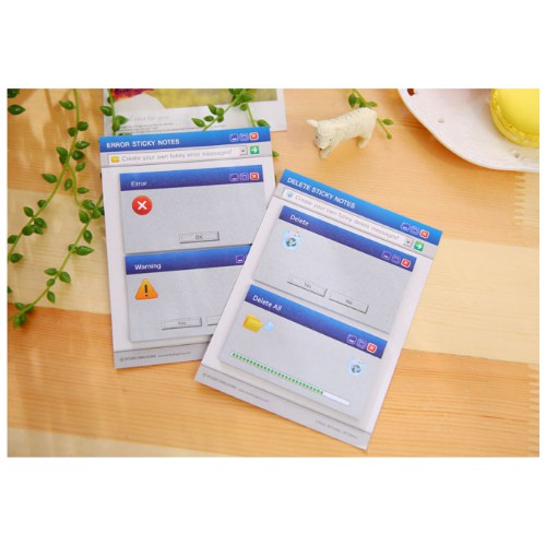 

Jual Sticky notes Memo stick it dengan motif desktop error - KSY065 Termurah