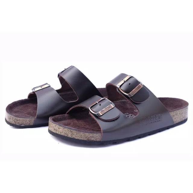 Sandal kulit pria dodoni L328 NL328 / LZ328 sandal dodoni sandal slip on casual pria