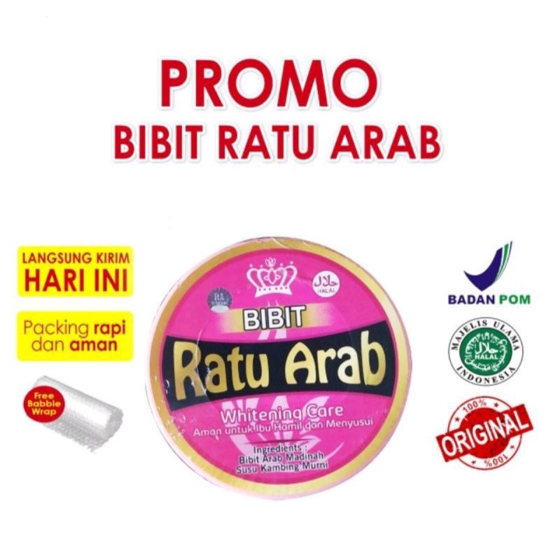 Handbody Lotion Pemutih Badan Bibit RATU ARAB Putih permanen dlm 7 hari Aman bumil dn busui sudah BP