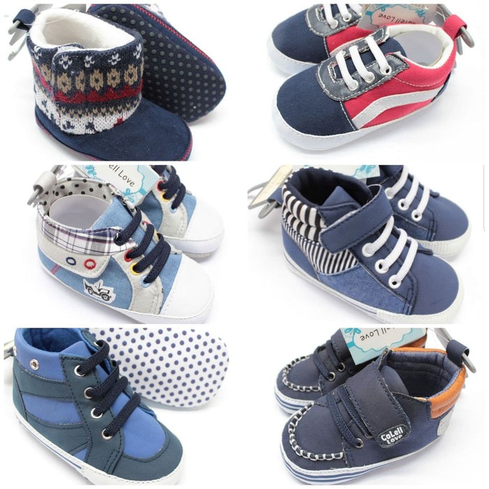EXCLUSIVE Prewalker Baby Boy (Sepatu Bayi) Cool Blue TERLARIS 009