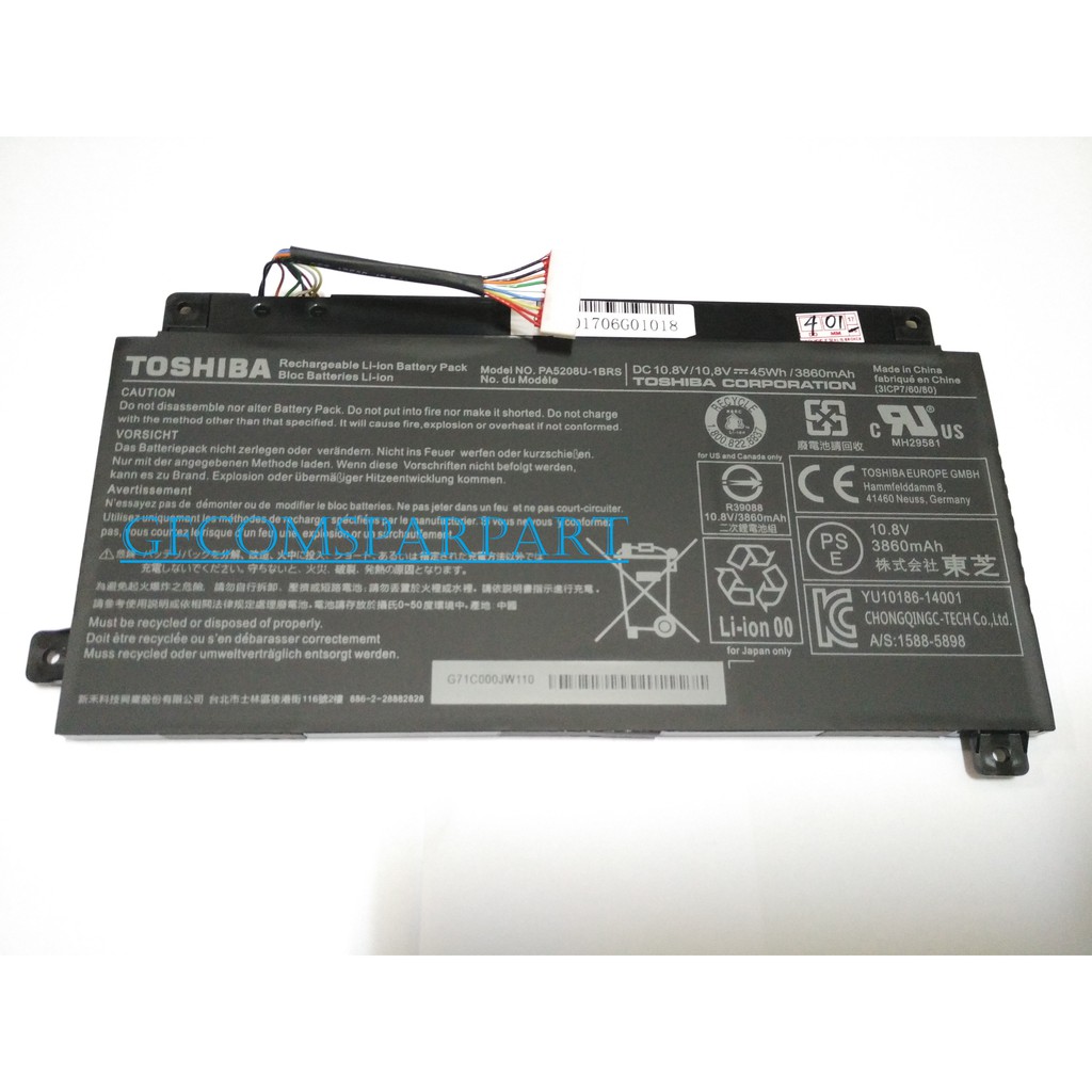 Battery Laptop TOSHIBA ChromeBook CB35-A3120 P000619700 PA5208U-1BRS Original