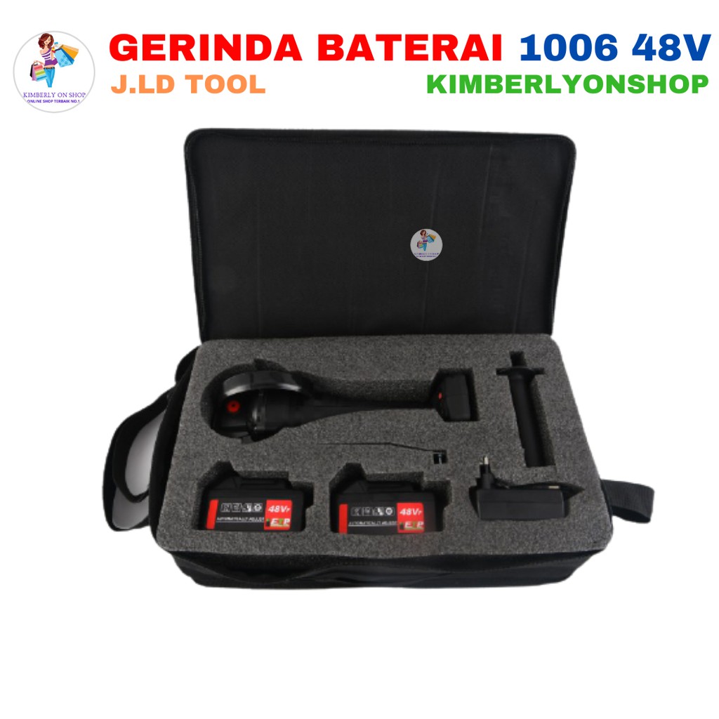 Kimberlyonshop Mesin Gerinda Baterai Angle Gerinda 1006 J.LD Tool