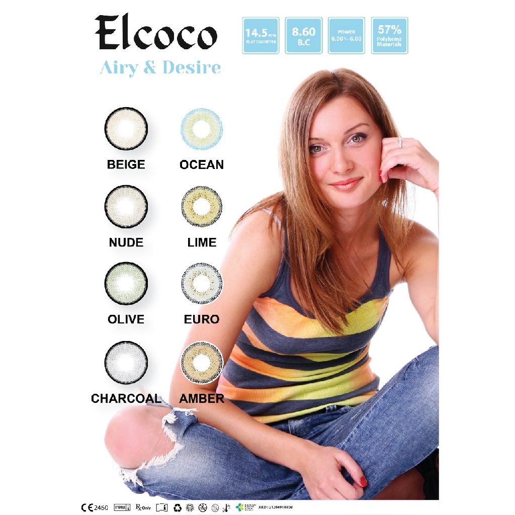 SOFTLENS IDOL DESIRE BY ELCOCO DIA 15.00 MM ( NORMAL )