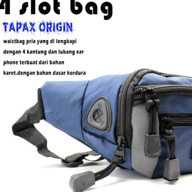 ✬ Waistbag Pria terbaru Berkualitas keren premium Bisa murah E8Y3P Tas waistbag slingbag Distro 4 ♥
