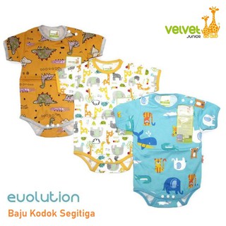 Velvet Junior Baju  Kodok  Jumper Segitiga  Anak Bayi Size 