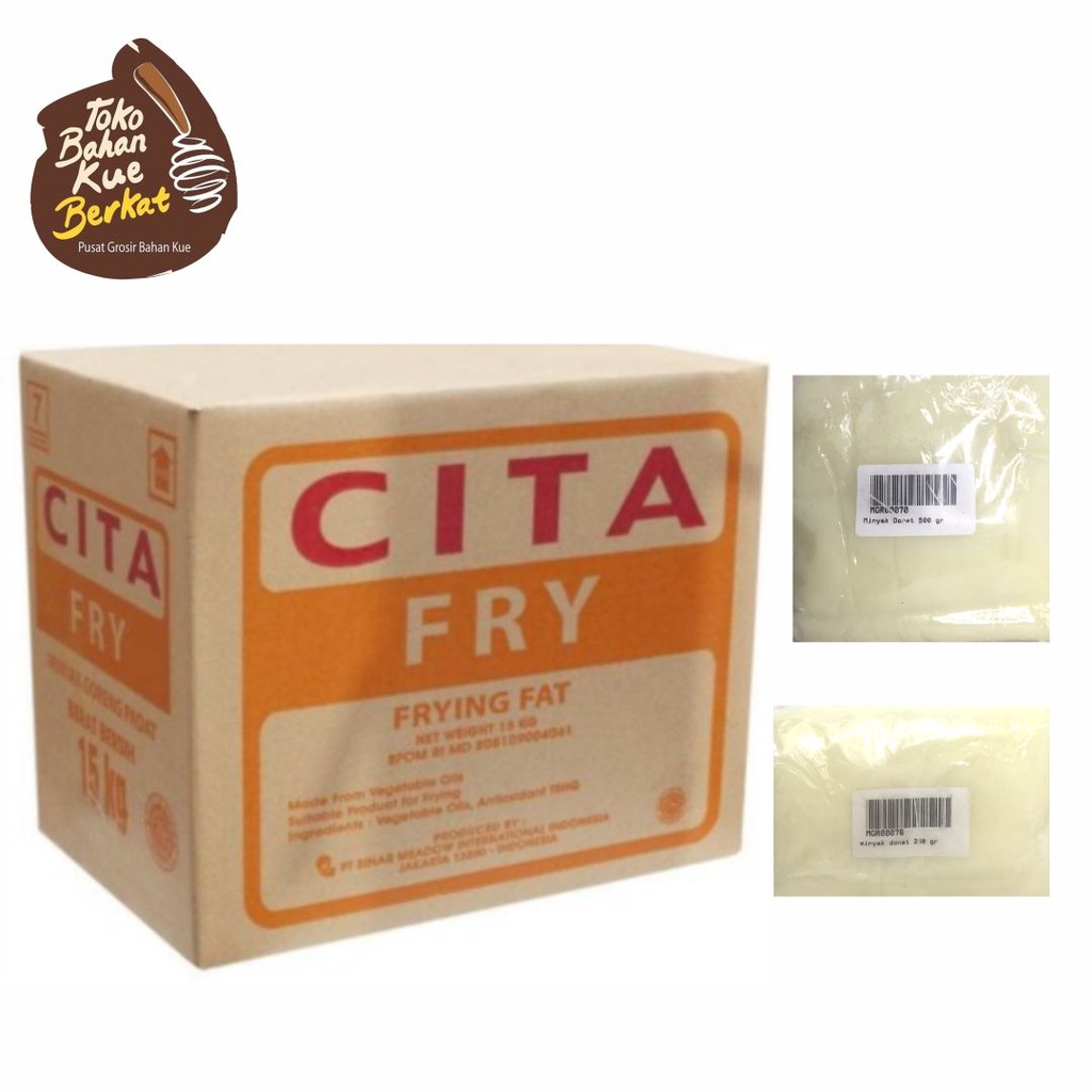 CITA FRY REPACK 250 GRAM / MINYAK GORENG PADAT / MINYAK DONAT 250 GR