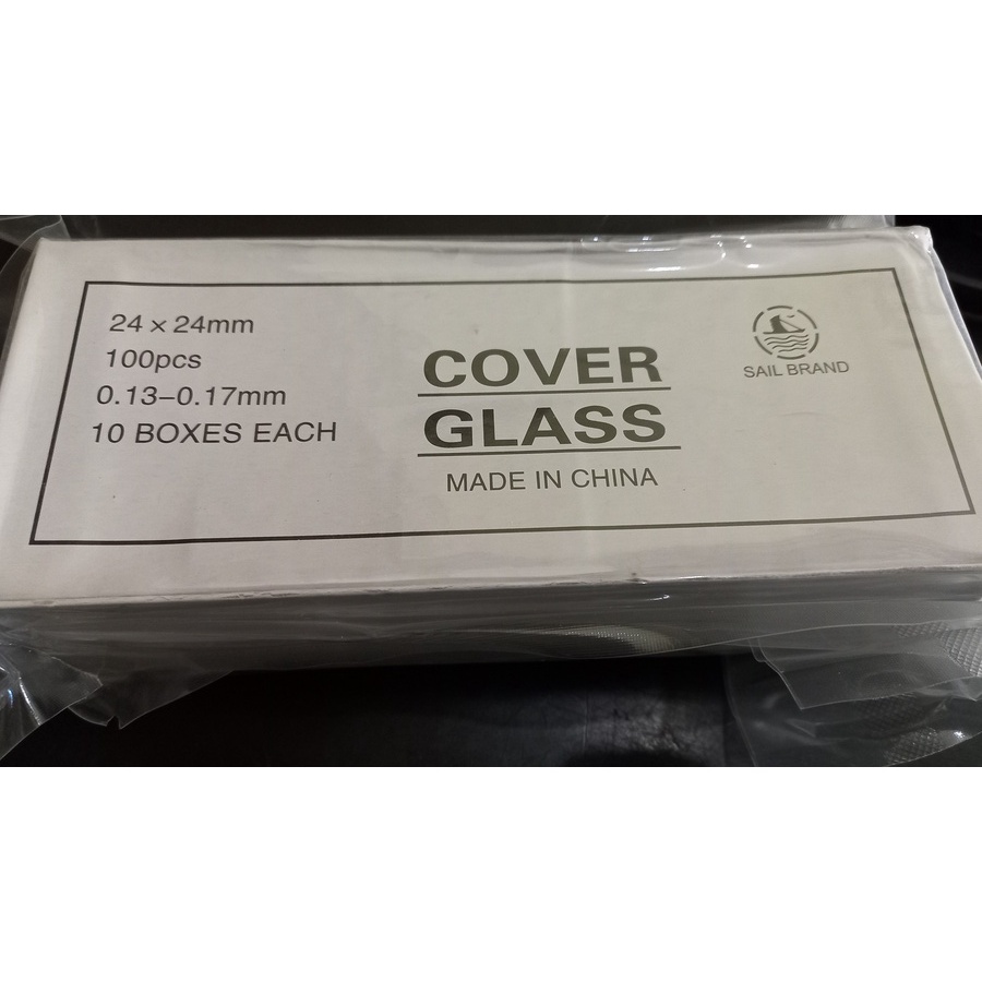 desk cover glass mikroskop 24x24 mm 100pc