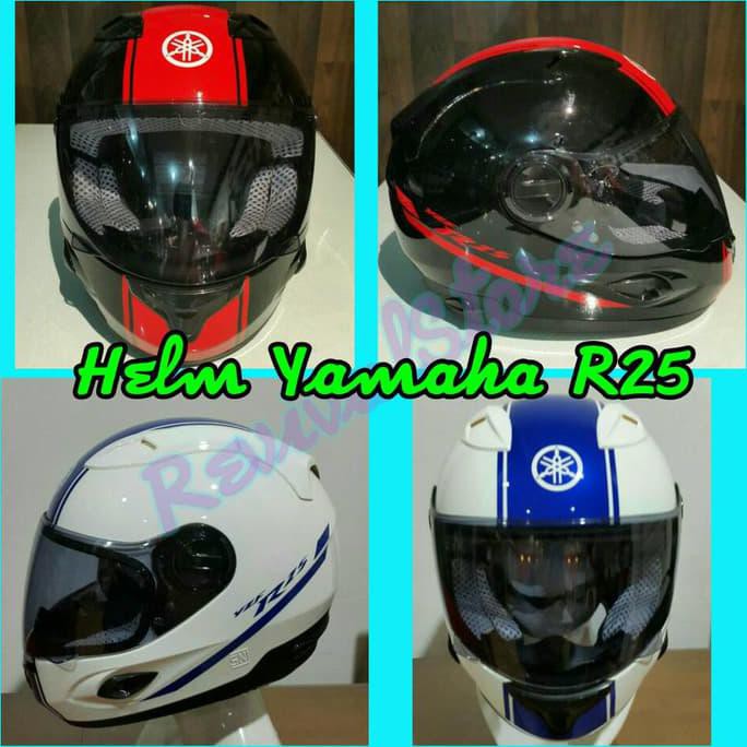 Helm Yamaha R25 - Putih - revivalll