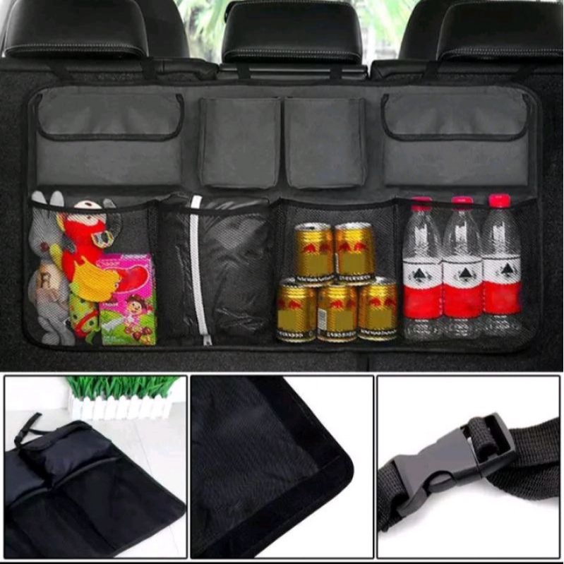 tas penyimpanan bagasi belakang jok mobil - car seat organizer tas bagasi