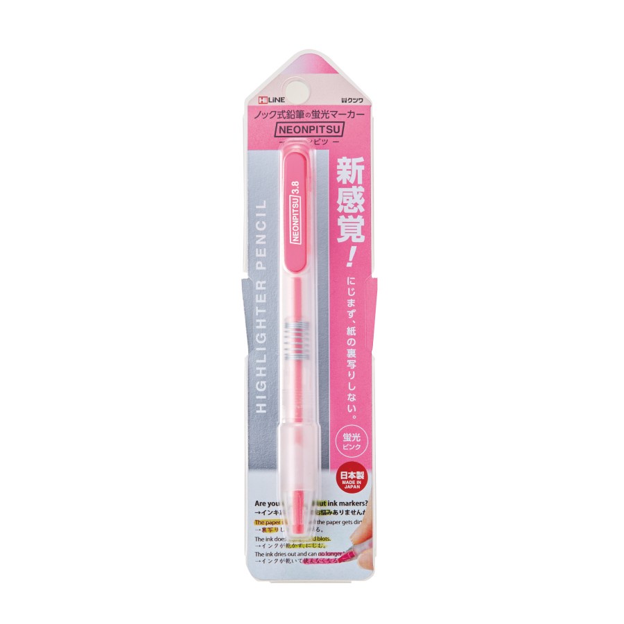 

Kutsuwa Neonpitsu Knock Highlighter Pencil Fluorescent Neon Colors