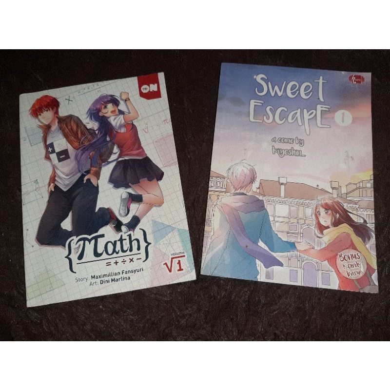 Preloved komik lokal webtoon - Sweet Escape Vol 1 (Kiyoshin) / Math (Re:on) Vol 1