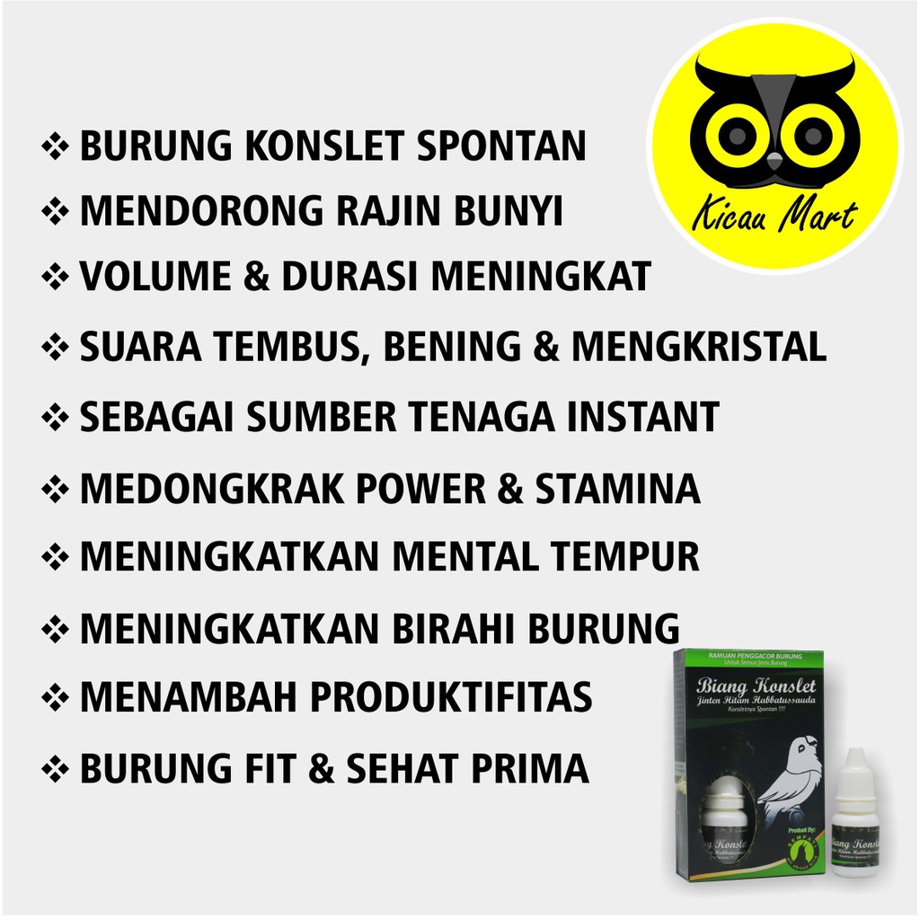 PENGGACOR SPONTAN BIANG KONSLET SEMPATI VITAMIN OBAT BURUNG LOVEBIRD MURAI PLECI FREE GANTUNGAN BUAH