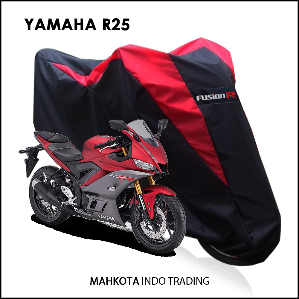 Sarung Motor Warna YAMAHA R25 Waterproof / Penutup Motor Warna R25 / Cover Motor Merek FUSION R