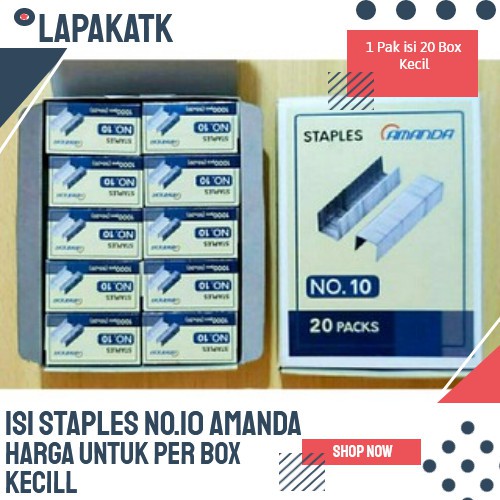 

Isi Staples No 10 / isi stapler no 10 MURAH +