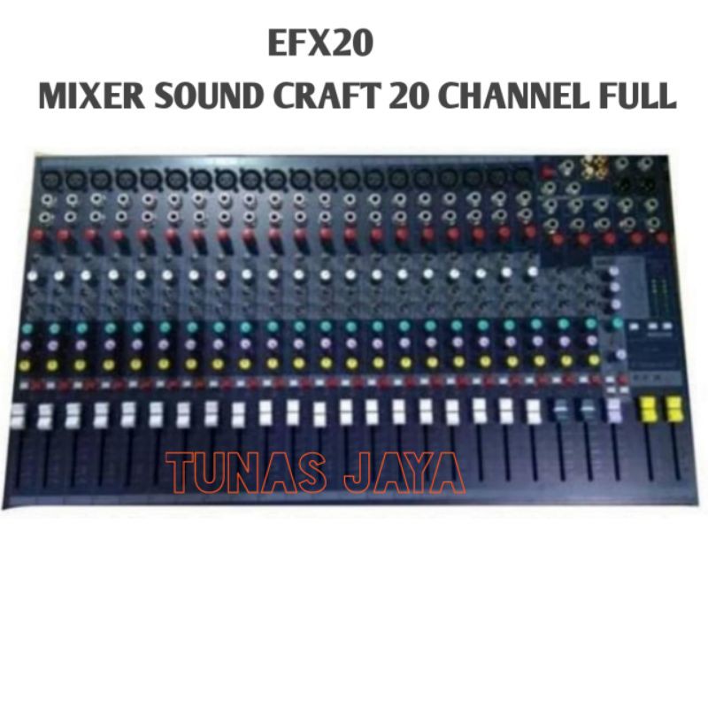MIXER SOUNDCRAFT EFX20 MIXER SOUNDCRAFT 20 CHANNEL FULL EFX 20