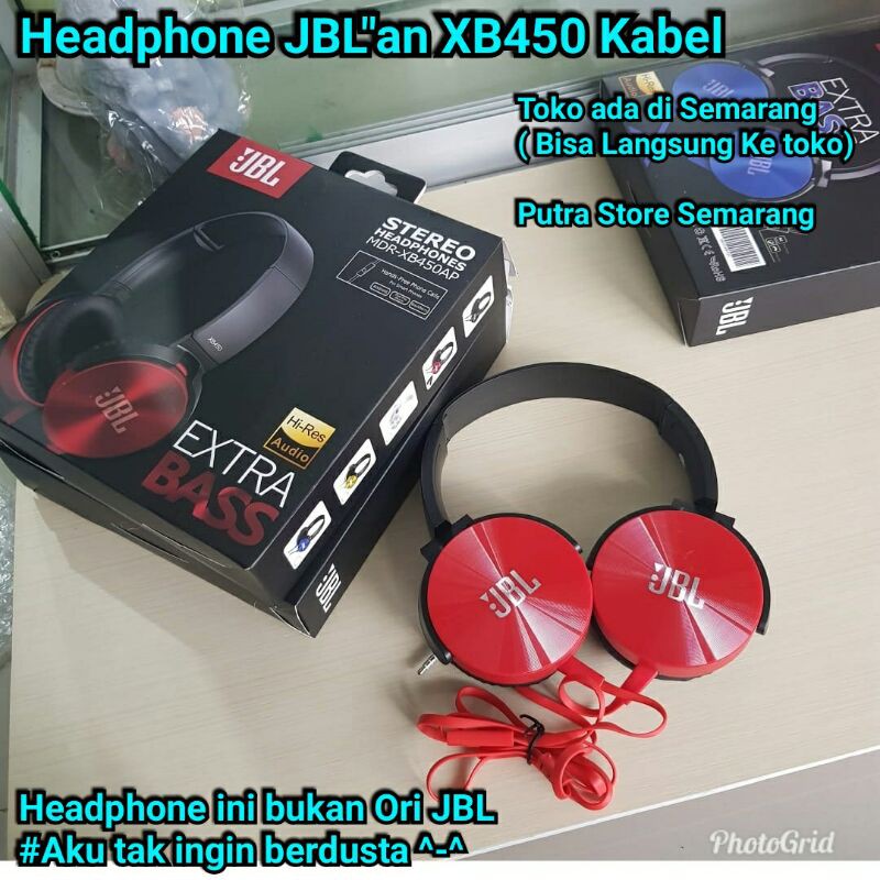 Headphone JBL XB450 Headphone Kabel Bukan Headphone Gaming