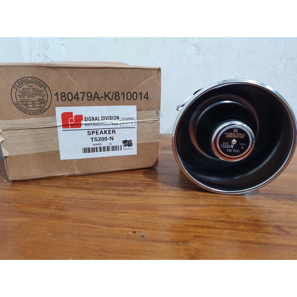 Toa Sirine Bulat Stainless Klakson speaker Toa Polisi 200 watt Stainles magnet besar SERINE Horn 200 100 w wat Federal signal spull 66 mm untuk SENKEN LANDUN WHELEN Patwal murni untuk Ambulance Paspamres Rescue