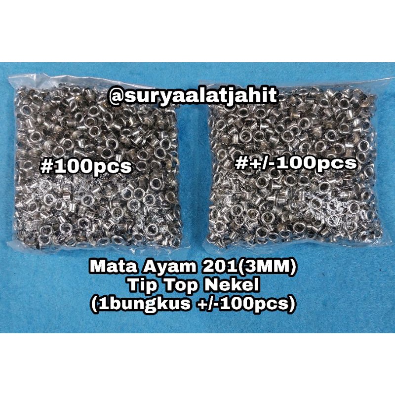 Mata Ayam 201(3MM) TipTop Nekel =rp.13.750/1000pcs