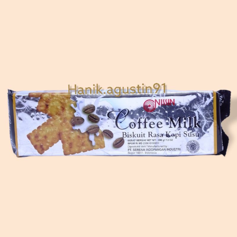 

Nissin Biskuit Coffee Coffe Milk Rasa Kopi Susu 200Gr SS91