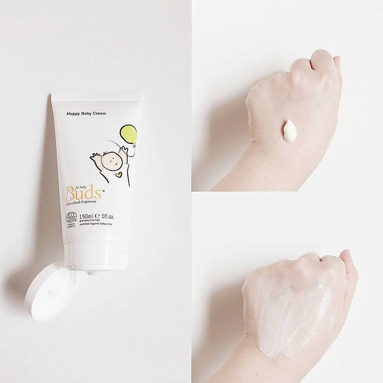 Buds Organics Happy Baby Cream - Lotion atau Krim Perawatan Kulit Bayi dan Anak