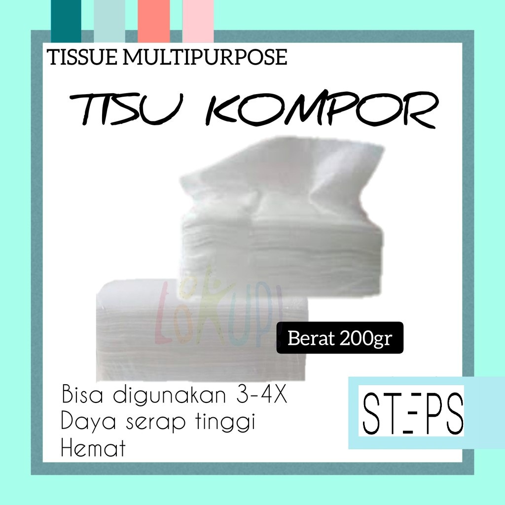 Tisu serbaguna/tisu kompor 200 gram/tisu bisa di cuci