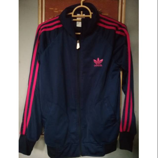 navy and pink adidas
