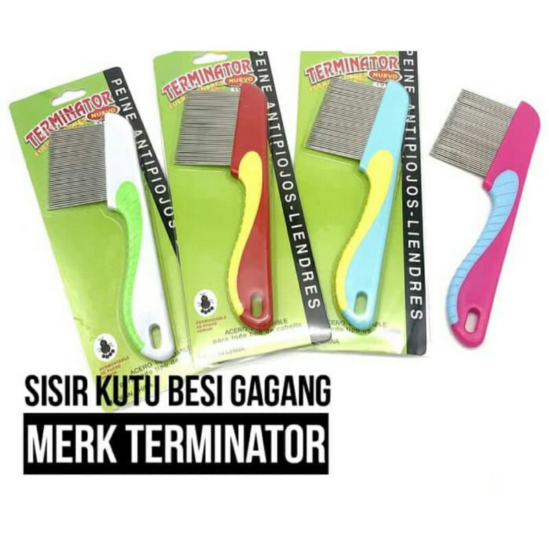 SISIR KUTU SERIT PENGHILANG KUTU TELUR DAN KETOMBE BAHAN STAINLESS STEEL