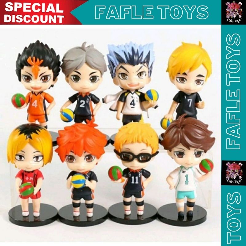 Action Figure Haikyu / Set Figure Haikyu / Mainan Pajangan Haikyu / Figure Set Haikyuu 8 pcs Kageyam