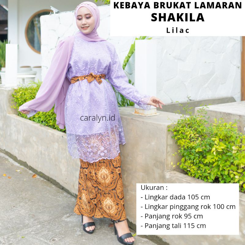 KEBAYA BRUKAT LAMARAN SHAKILA KEBAYA SET TERBARU CARALYN.ID