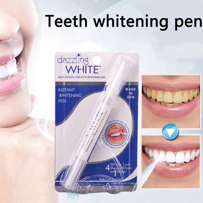 Dazzling Pemutih Gigi Pewarna gigi Instant sepidol pemutih Gigi Auto Awet Muda Serum pemutih Gigi teeth Whitening Pen Cleaning Serum Stains Remover Teeth Bleachment Dental Whitener Oral Hygiene Care Teeth brush gels Pen Cleaning Serum Remove Plaque