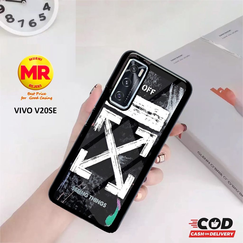 CASE VIVO V20 SE CASING VIVO V20 SE MOTIF OFF WHITE Murni case casing aero softcase case hp casing h