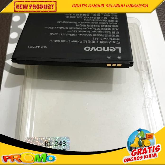 TERBARU ORIGINAL BATERAI LENOVO BL243 A7000 + PLUS A7000+ BOLEH RESELLER