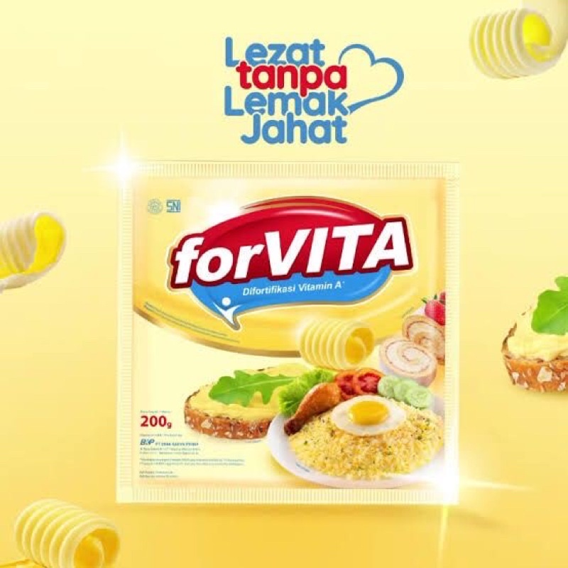 Forvita Margarine 200gr (isi 60) DUS