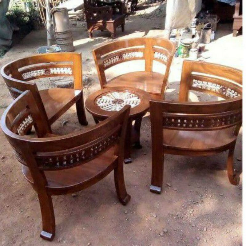 Jual KURSI TAMU CANTIK UKIR JATI JEPARA FURNITUR | Shopee Indonesia