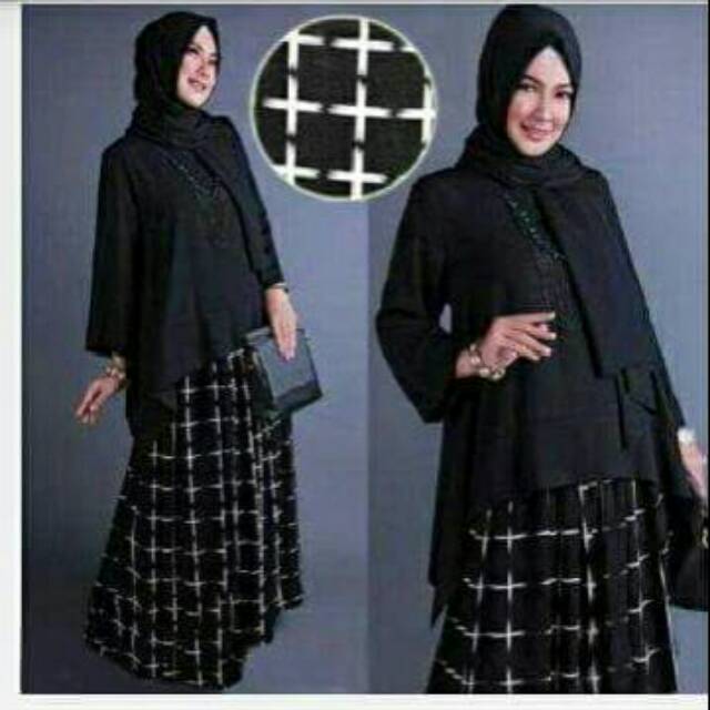 Gamis set  jersey/Mozza