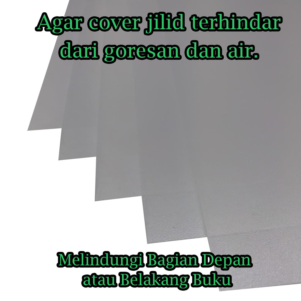 

( PER PAK - ISI 5 ) Plastik Mika Super Tebal 0,5 mm Ekstra Doff MK-50 A4 A5 A6 - by Muro Papier