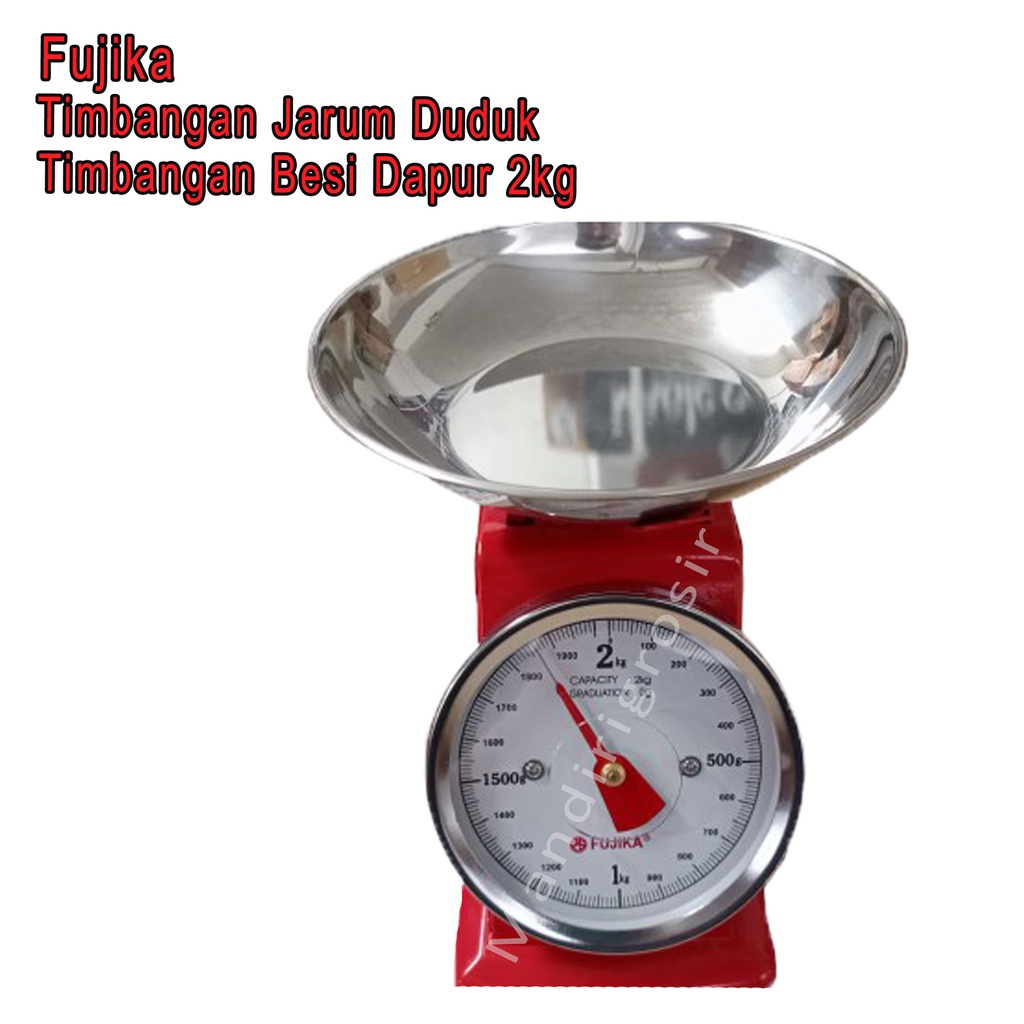 Timbangan Jarum Duduk *Fujika * Timbangan Besi Dapur * 2 KG