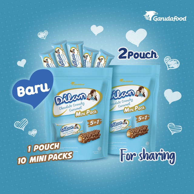 

DILAN Chocolate Crunchy Caramel MINI Pouch 9.5 g x 10 pcs (2 Pouch)