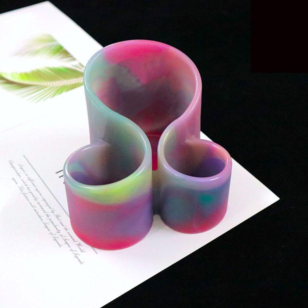 R-flower Cetakan Resin Epoxy Kristal Alat Perhiasan Dekorasi Meja Penyimpanan Kosmetik Silicone Mould