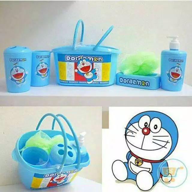 Bathset Set Perlengkapan Peralatan Mandi Doraemon