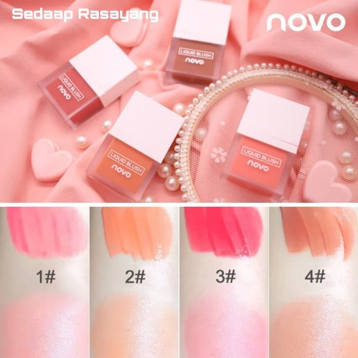 NOVO Liquid Blush On Krim Blush On Cair Perona Pipi Cair ORI