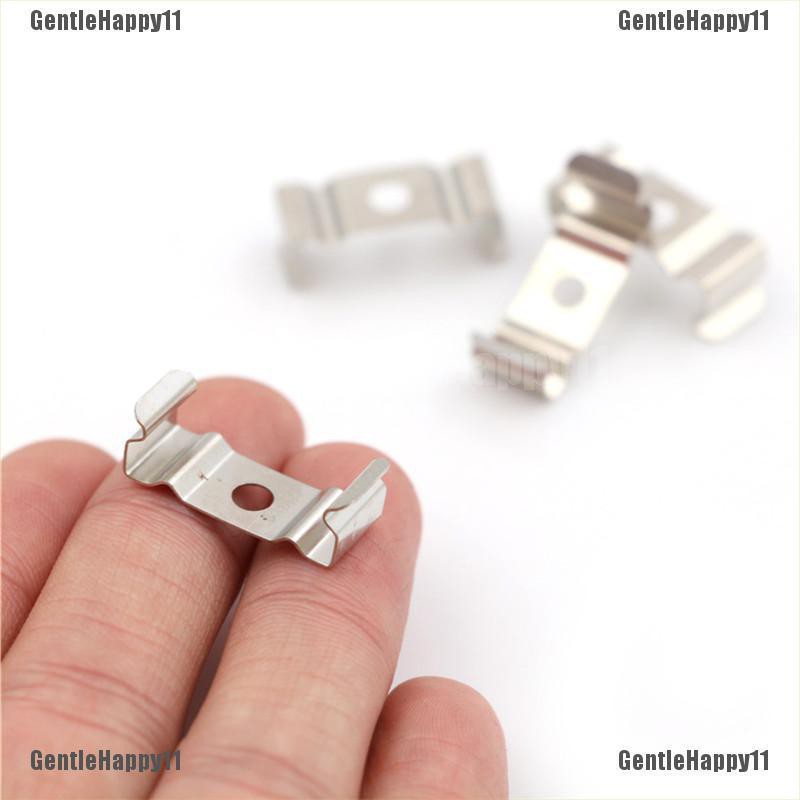 GentleHappy 4Pcs T5 Fluorescent Tube Lamp Holder Bracket Clips Socket Silver