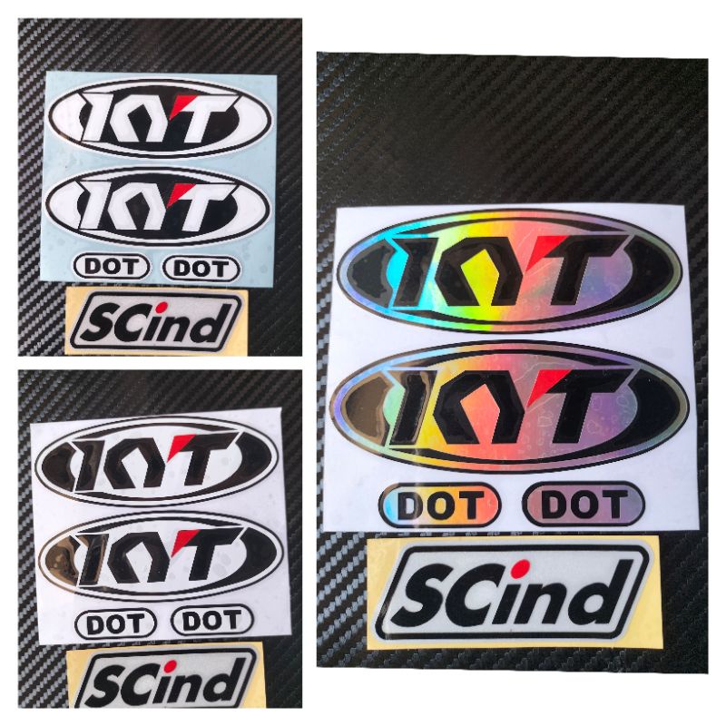 STIKER MERK HELM SET KYT