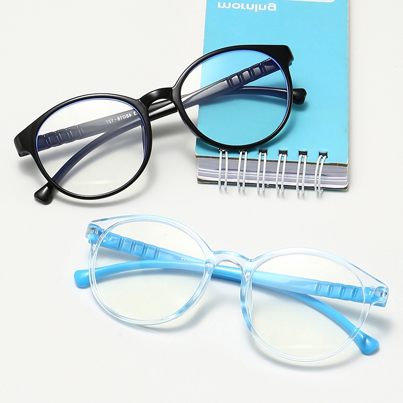 (YUZHU) COD Frame Kacamata Anti Radiasi Bulat Anak Colorful Flexible Frame Kacamata Anti Biru Komputer Eyeglasses