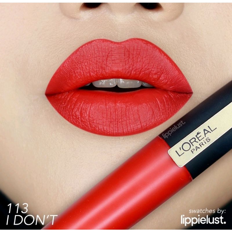 LOREAL Rouge Signature Liquid Lipcream (Original 100%) || Garansi uang kembali jika tidak ori