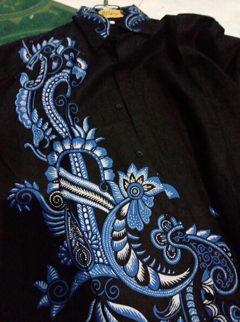 Bswart Batik Hrb026 Kenongo Hem Pendek Padi Pekalongan M L Xl Batik Pria Murah Modern Grosir